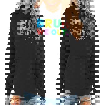 Bruh We Out Teachers Cute End Of School Year Teacher Summer Women Hoodie | Mazezy