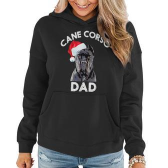 Cane Corso Dad Italian Mastiff Christmas Hat Gift Women Hoodie | Mazezy