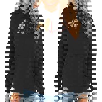 Cavador Dog Heartbeat Ekg My Dogs Are My Cardio Women Hoodie | Mazezy