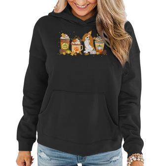 Cavalier Dog Coffee Lovers Pumpkin Spice Fall Thanksgiving For Coffee Lovers Women Hoodie | Mazezy