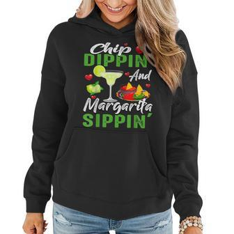 Chip Dippin And Margarita Sippin Funny Cinco De Mayo Women Cinco De Mayo Funny Gifts Women Hoodie | Mazezy