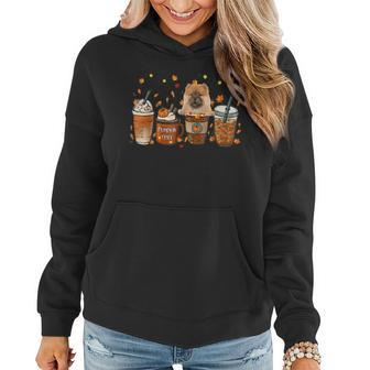 Chow Chow Fall Coffee Pumpkin Spice Latte Iced Autumn For Coffee Lovers Women Hoodie | Mazezy