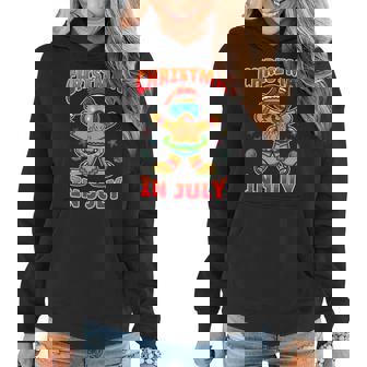 Christmas In July Gingerbread Women Hoodie - Seseable