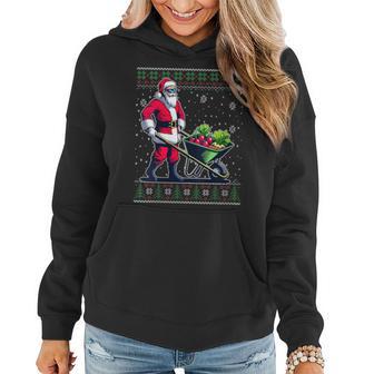 Christmas Santa Gardening Ugly Christmas Sweater Women Hoodie - Monsterry DE