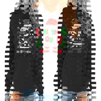 Christmas Squad Santa Claus Xmas Family Matching Pajamas Women Hoodie | Mazezy