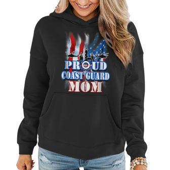 Coast Guard Mom Usa Flag Military Mothers Day Gifts For Mom Funny Gifts Women Hoodie | Mazezy