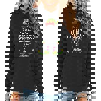 Coffee Drinking Christmas Elf Matching Pajama Xmas Party Gift For Women Women Hoodie - Thegiftio