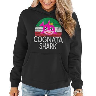 Cognata Shark Italian Sister In Law Funny Women Hoodie | Mazezy