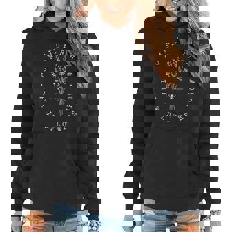 Consider How The Wildflowers Grow Jesus Christian God Cross Women Hoodie - Monsterry