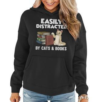 Cool Book Reader For Men Women Book Lover Bookworm Cat Book Women Hoodie | Mazezy
