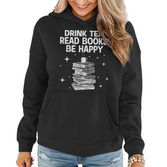 Cool Books For Men Women Tea Book Lovers Reading Bookworm Reading Funny Designs Funny Gifts Women Hoodie | Mazezy