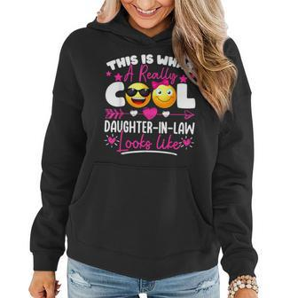 Cool Daughter-In-Law Funny Father Or Mother In Law Son Dad Women Hoodie | Mazezy