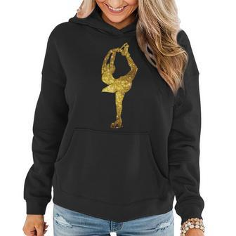 Cool Figure Ice Skating Glitter Look For Women Women Hoodie | Mazezy