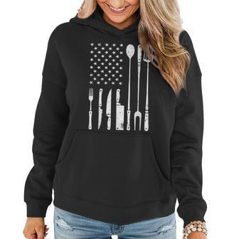 Cool Grilling For Us Flag Bbq Barbeque Smoker Women Hoodie - Monsterry AU