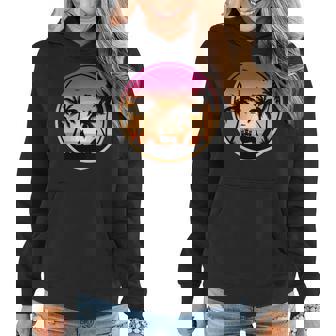 Corgi Beach Sunset Back To School Summer Dog Design Women Hoodie | Mazezy