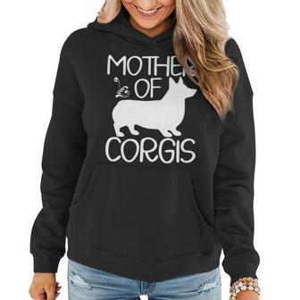 Corgi Dog Mother Of Corgis Mothers Day Women Hoodie | Mazezy