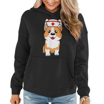 Corgi Dog Nurse Appreciation International Nurse Day Women Hoodie | Mazezy