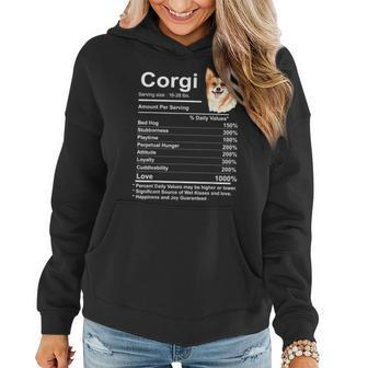 Corgi Facts Nutrition Funny Cardigan Pembroke Mama Dog Women Hoodie | Mazezy