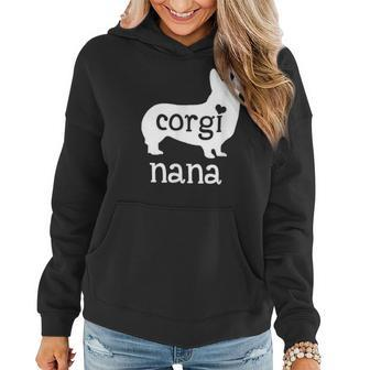 Corgi Nana Corgi Grandma Dog Mom Lover Mothers Day Women Hoodie | Mazezy