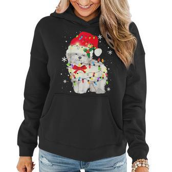 Coton De Tulear Dog Christmas Light Xmas Mom Dad Gifts Gifts For Mom Funny Gifts Women Hoodie | Mazezy