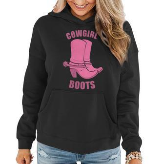Cowgirl Boots Country Horse Rodeo Western Princess Rodeo Funny Gifts Women Hoodie | Mazezy