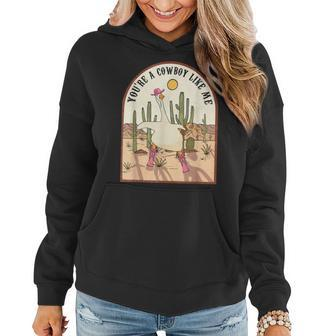 Cowgirl Duck Silly Goose Pink Cowgirl Duck Cowgirl Boots Women Hoodie | Mazezy