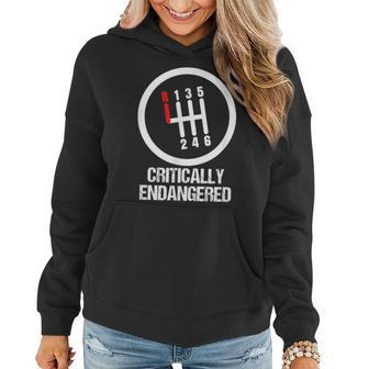 Critically Endangered Manuals Gear Transmission Women Hoodie | Mazezy