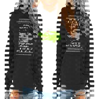Crocodile Lover Christmas Ugly Xmas Crocodile Sweater Women Hoodie | Mazezy