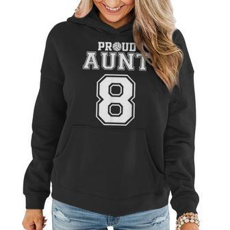 Custom Proud Volleyball Aunt Number 8 Personalized Women Women Hoodie | Mazezy