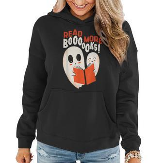 Cute Boo Read More Book Librarian English Teacher Halloween Women Hoodie - Thegiftio UK