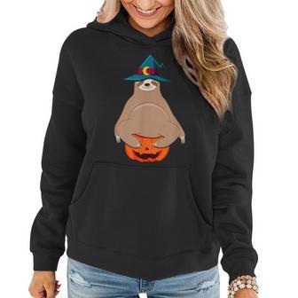 Cute Sloth Halloween Funny Halloween Sloth Gift Women Hoodie - Thegiftio UK