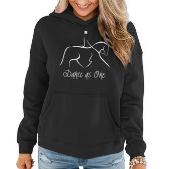 Dance As One Dressage Horse Riding Women Hoodie | Mazezy