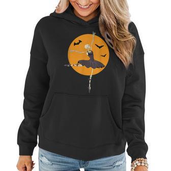 Dancing Skeleton Ballerina Ballet Dance Halloween Girl Women Hoodie - Thegiftio UK