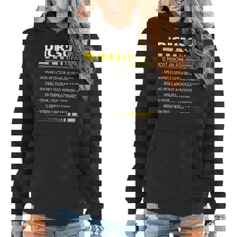 Dickson Name Gift Dickson Facts V3 Women Hoodie - Seseable