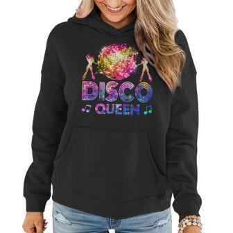 Disco Queen 70'S Disco Themed Vintage Seventies Costume Women Hoodie | Mazezy