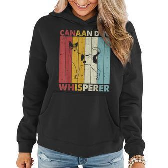 Dog Dad Mom Whisperer Vintage Canaan Dog Women Hoodie | Mazezy