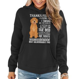 Dog Dad Tee Happy Fathers Day To The Best Goldendoodle Dad Women Hoodie - Monsterry AU