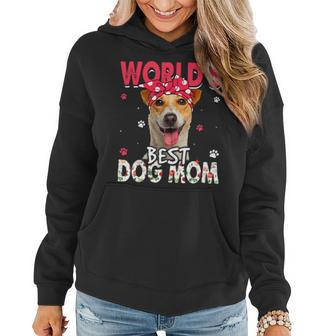 Dog Jack Russell Womens Worlds Best Jack Russell Terrier Dog Mom Funny Mothers Day Women Hoodie - Monsterry CA