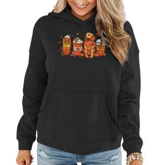 Dog Lover Fall Coffee Pumpkin Spice Latte Iced Autumn For Coffee Lovers Women Hoodie | Mazezy