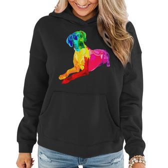 Dog Lover Gifts Great Dane For Women Colorful Great Dane Men Women Hoodie - Monsterry