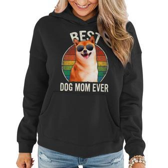 Dog Shiba Inu Womens Women Best Shiba Inu Dog Mom Ever Mothers Day Women Hoodie - Monsterry