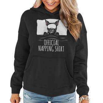 Dog Staffordshire Sleeping Dog Staffordshire Bull Terrier Official Napping Women Hoodie - Monsterry