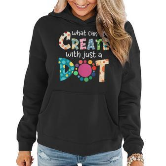 The Dot Day Rainbow What Can You Create With Just A Do Women Hoodie - Seseable
