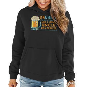 Druncle Like A Uncle But Only Drunker Christmas Idea Women Hoodie - Seseable