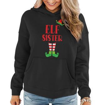 Elf Sister Christmas Season Brother Sister Women Hoodie | Mazezy