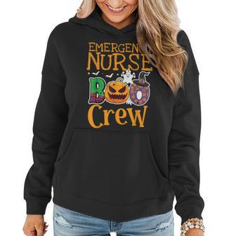 Er Nurse Boo Crew Emergency Room Nurse Halloween Party Women Hoodie | Mazezy