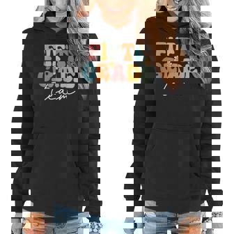 Fifth Grade Team Retro Groovy Back To School 5Th Grade Women Hoodie | Seseable CA