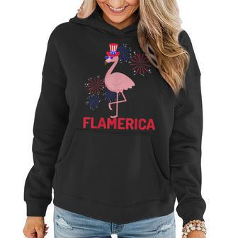 Flamingo 4Th Of July Patriotic Party Independence Day Hat Patriotic Funny Gifts Women Hoodie | Mazezy