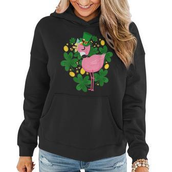 Flamingo St Patrick Day T Funny Pink Bird Lover Gift Women Hoodie | Mazezy