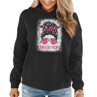 Football Cheer Mom Pink Out Leopard Breast Cancer Month Women Hoodie - Monsterry CA